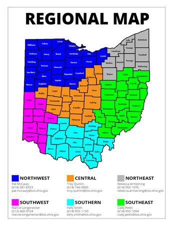 Tos Regional Map