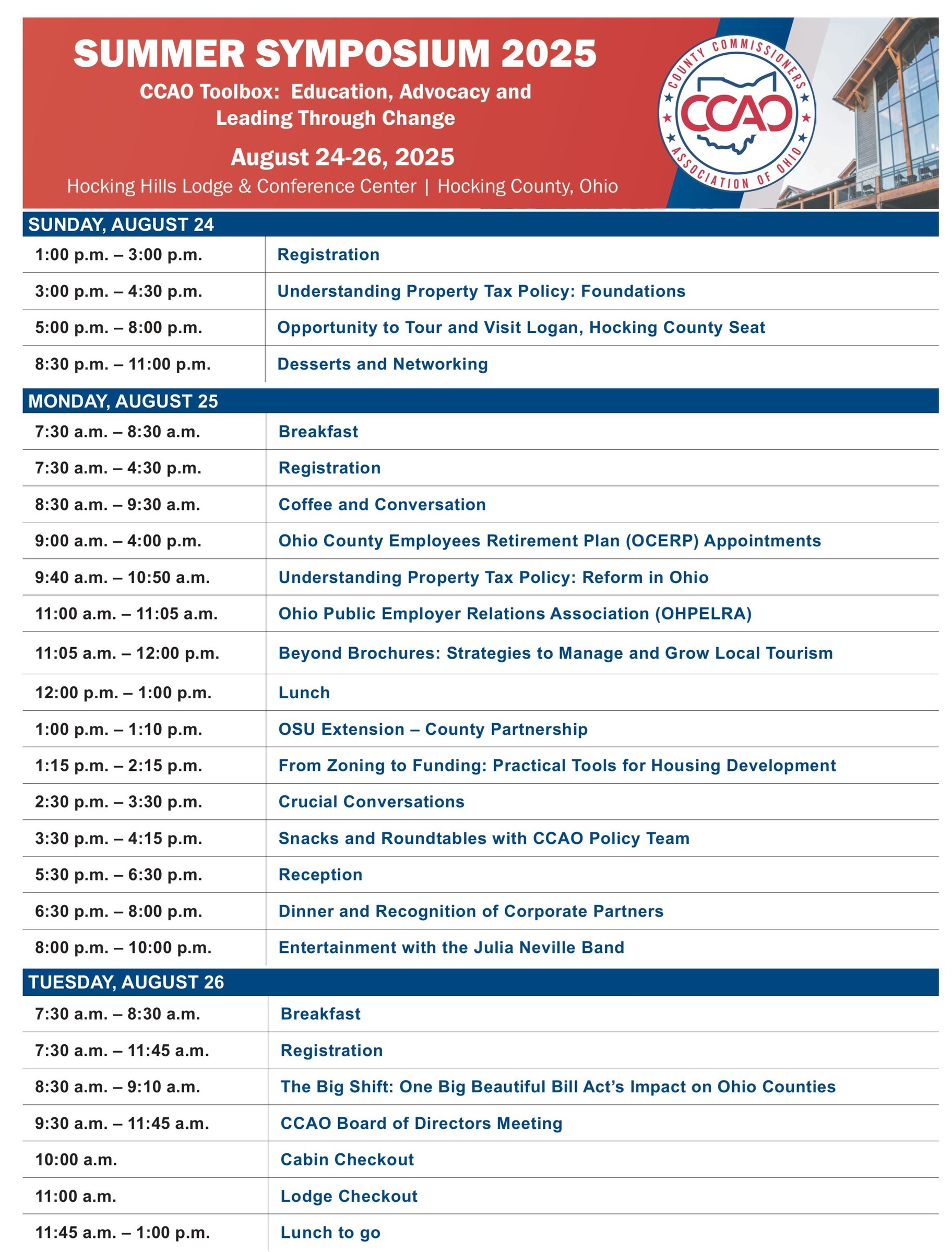 2025 Summer Symposium Agenda